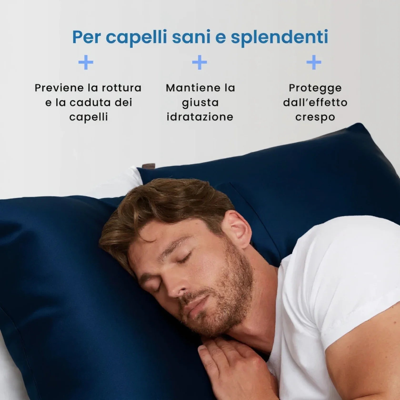 Federa Premium 100% Seta - Blu notte