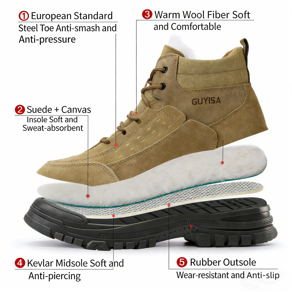 High -Top Labor Protection Shoes For Men