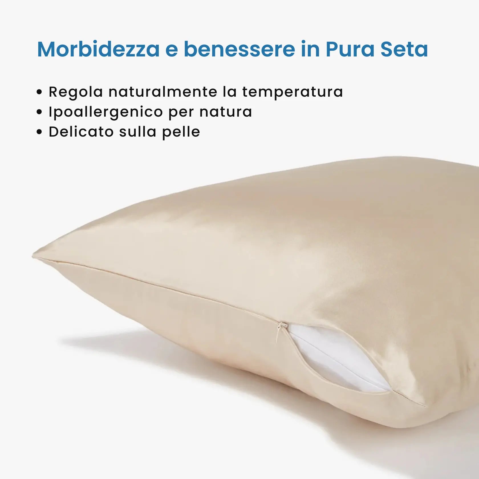 Federa Premium 100% Seta - Champagne