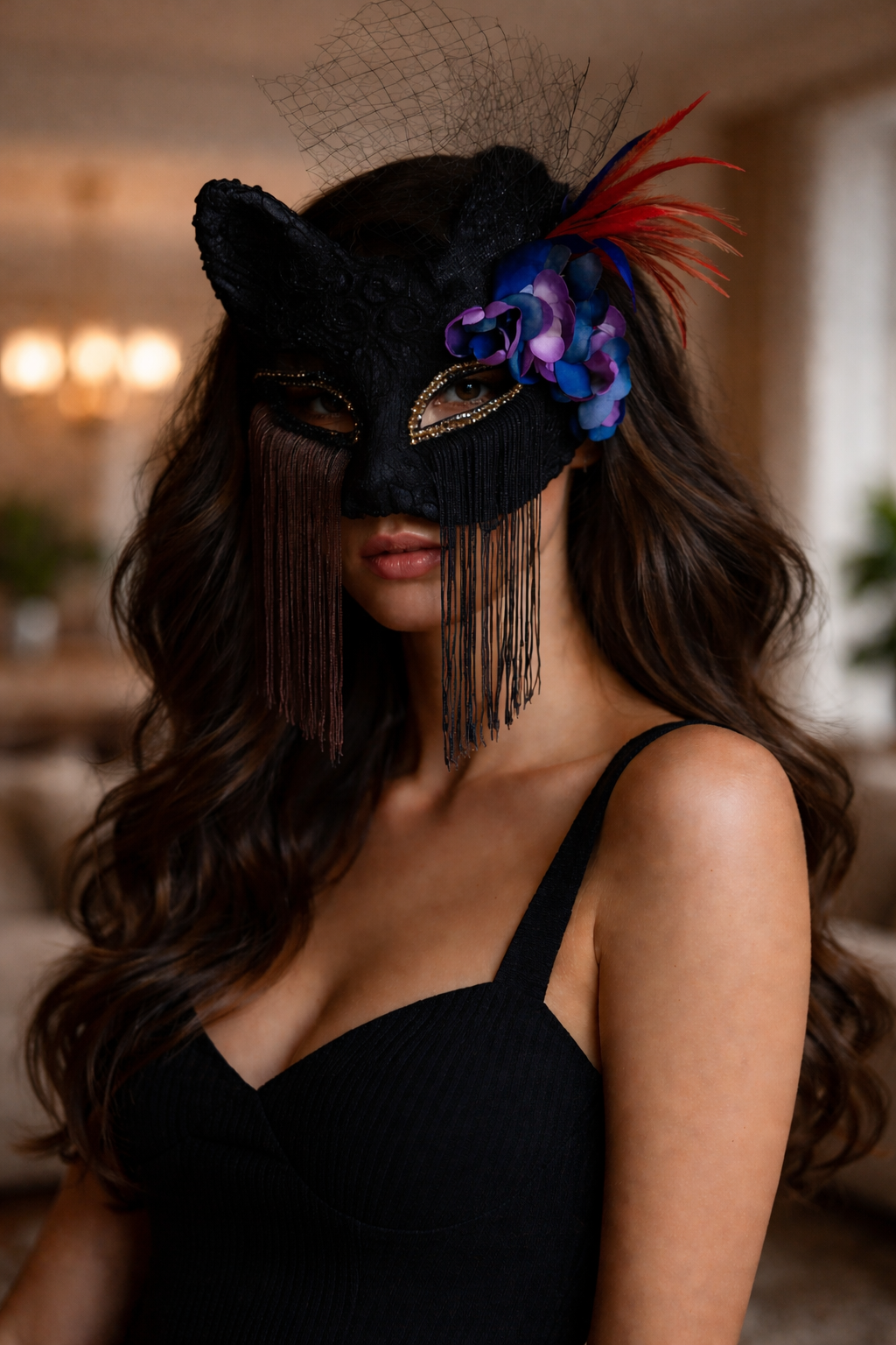 Lace Full Face Masquerade Mask