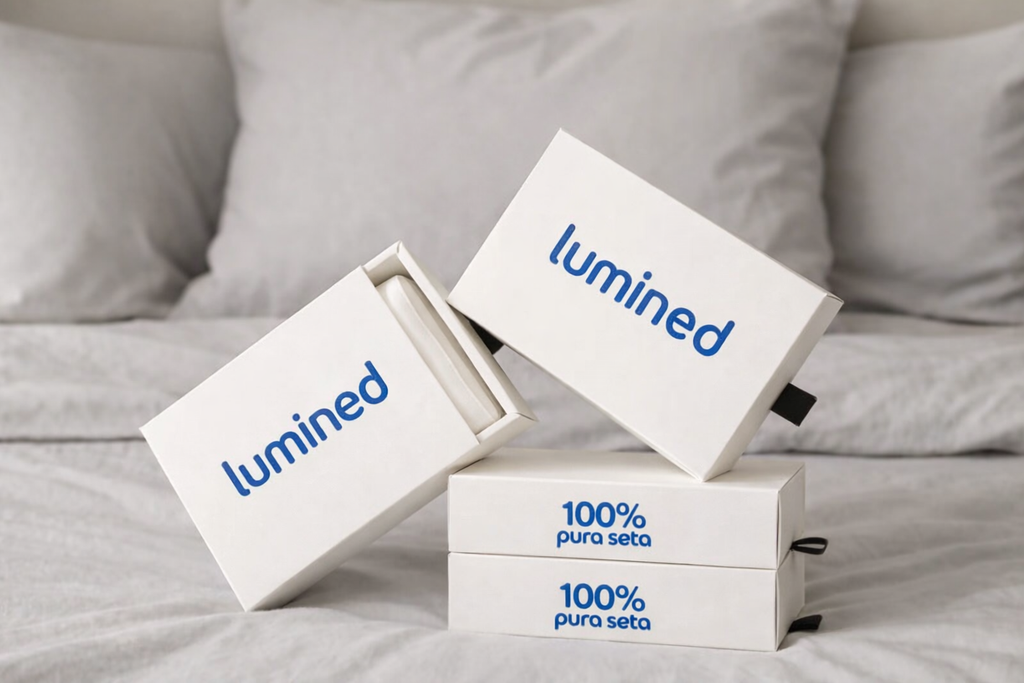 Federa Premium 100% Seta - Azzurro