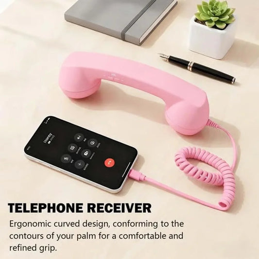 📞 Retro Phone Handset with Type-C Cable