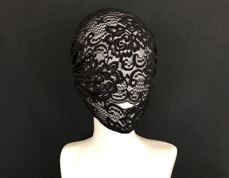 Lace Face Mask with Mouth Opening 51