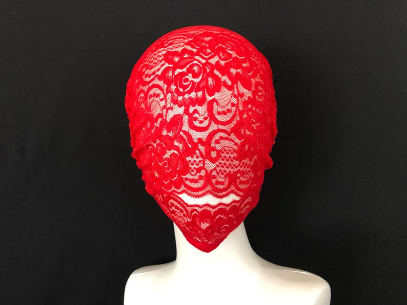 Lace Face Mask with Mouth Opening 51