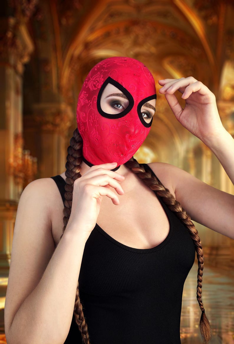 Handmade lace bandage mask 25