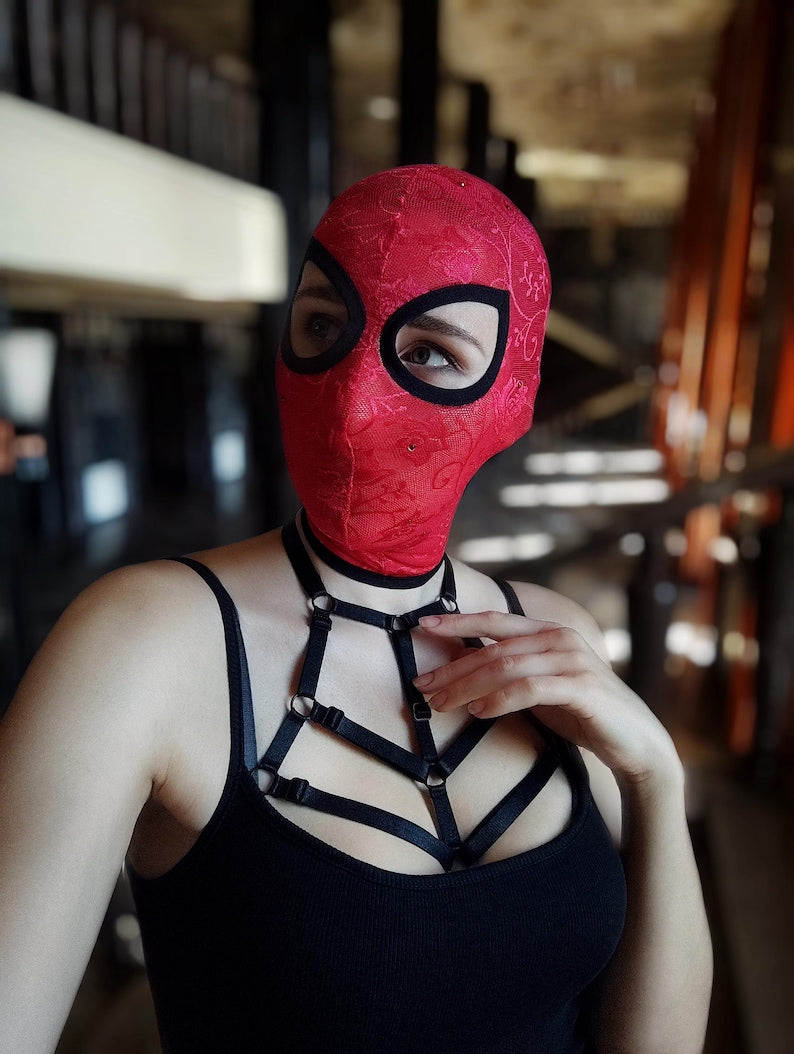 Handmade lace bandage mask 25